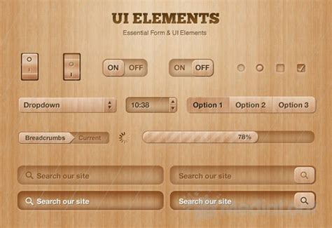 High Quality Psd Ui Web Design Elements