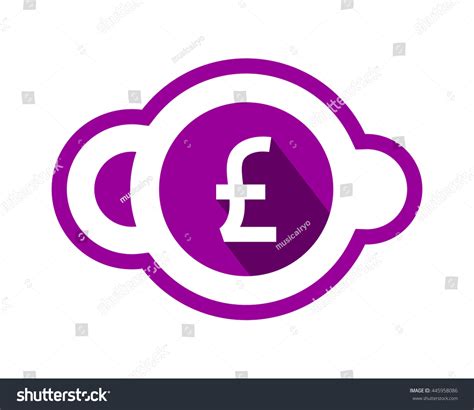 Circle Pound Sterling Symbol Stock Vector 445958086 Shutterstock