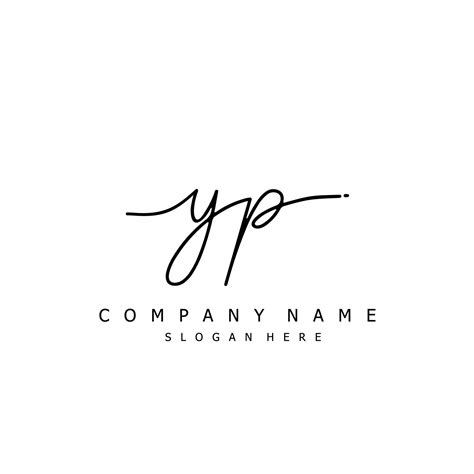 Initial Yp Handwriting Of Signature Logo Vector Art At Vecteezy