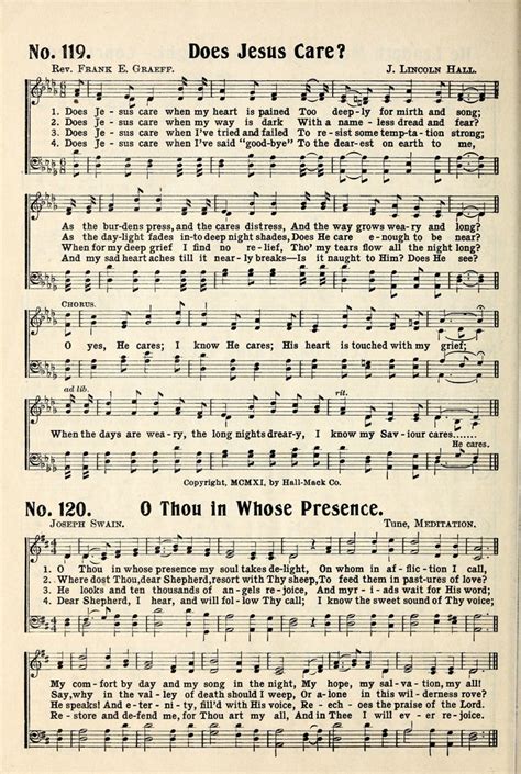 Hymns Of Pentecost 120 O Thou In Whose Presence My Soul Takes Delight