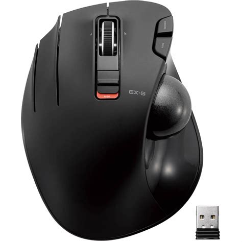 Left-Handed 2.4GHz Wireless Thumb-operated Trackball Mouse “EX-G ...