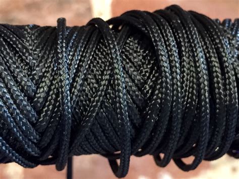 Cordage polyester tressé NOIR Ø 2 00mm Corderie SMITS HENIN