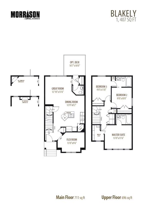 Belmont Blakely Floor Plan Calgary Ab Livabl