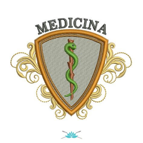 Matriz De Bordado S Mbolo Medicina Bm Shop Bazar E Cia