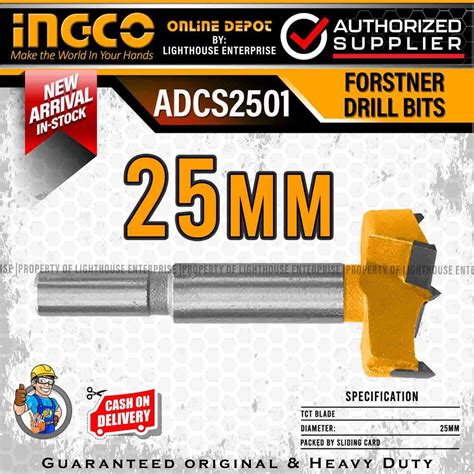 INGCO Forstner Drill Bits 25mm 35mm LIGHTHOUSE ENTERPRISE Shopee