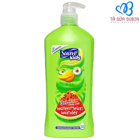 Sữa Tắm Gội Dưỡng Ẩm Suave Kids 3IN1 Watermelon Wonder Mỹ 532ml Hương