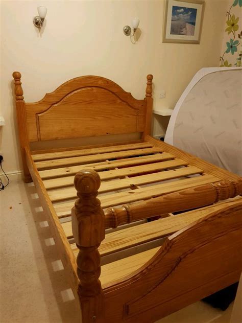 Solid Pine Quality 4ft 6 Standard Double Bed In Hereford