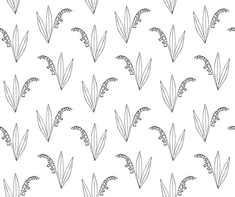 Premium Vector Vector Seamless Pattern Of Hand Drawn Snowdrops