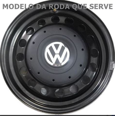 Jogo 4pçs Calota Tampa Roda Ferro Vw 4x100 Aro 14 15 Amarok R 85 00