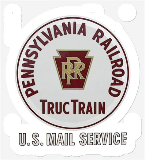 Pennsylvania Railroad Tructrain Service Stickers Sold By Inhaler