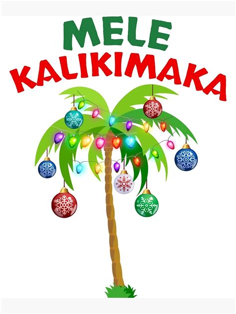 Mele Kalikimaka Christmas Vacation Hawaiian Santa Christmas Essential Poster For Sale By