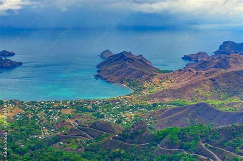 Baie De Taiohae Nuku Hiva Iles Marquises Polynesie Francaise