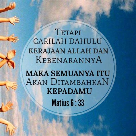 Kata Bijak Blessing Words Ayat Alkitab Matius 6 33