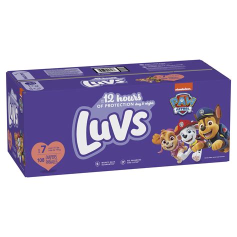 Luvs Paw Patrol Edition Diapers, Size 7, 108 Ct | Bigbigmart.com