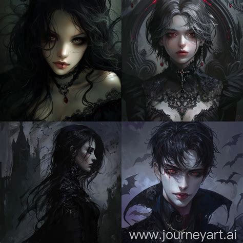 Gothic Horror Anime Dark Fantasy Vampire Art | JourneyArt