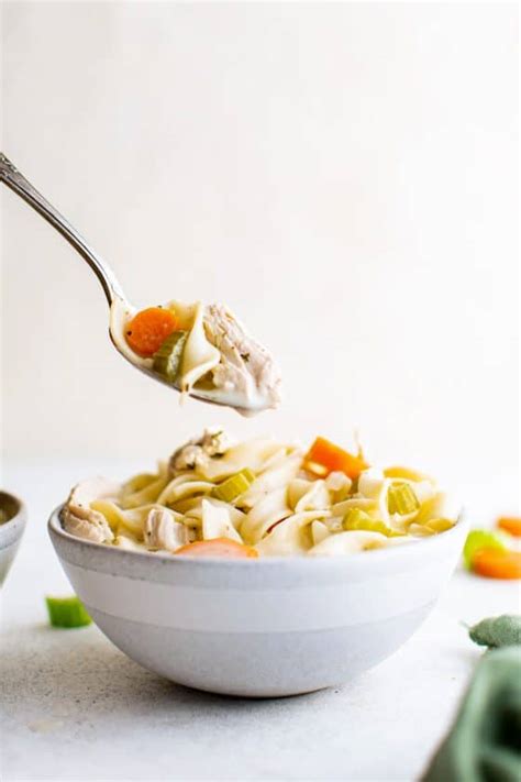 Creamy Chicken Noodle Soup The Forked Spoon