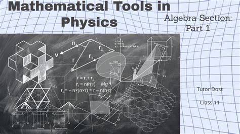 Mathematical Tools In Physics Algebra Part Youtube