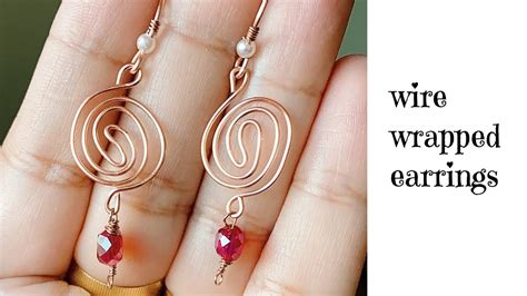 Simple Wire Wrapped Earringshow To Make Wire Wrapped Drop Earringsdiy