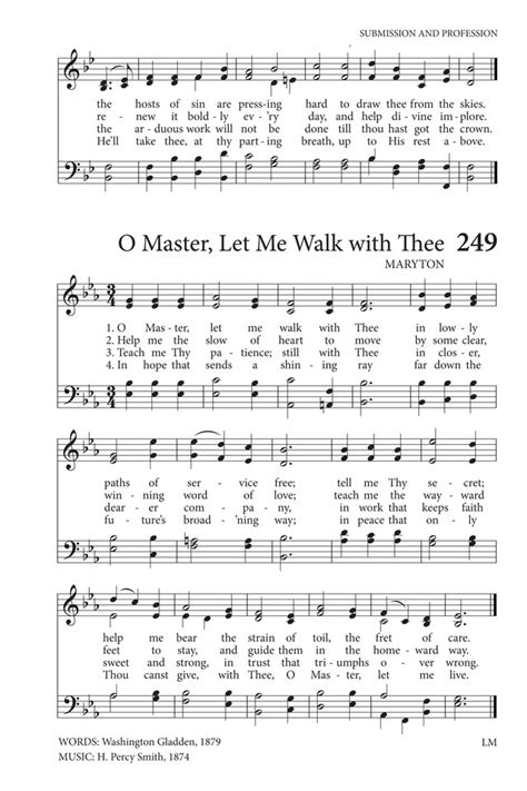 O Master Let Me Walk With Thee Hymnary Org