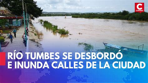 Alerta roja por aumento de caudal del río Tumbes YouTube