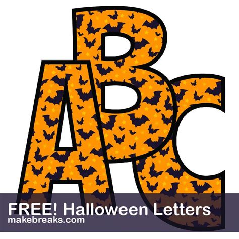 Free Printable Halloween Letters