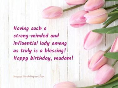 Happy Birthday Madam | 121 Birthday Wishes for Mam - Happy Birthday Wisher