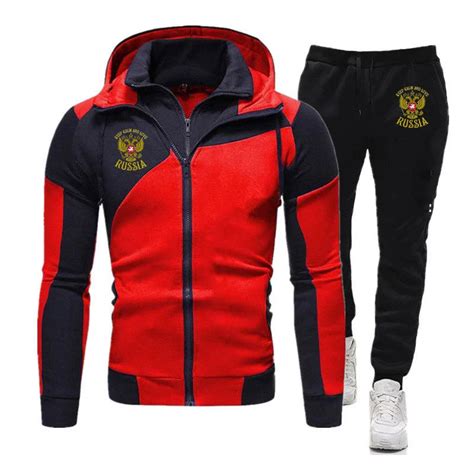 Спортивный повседневный мужской костюм | AliExpress