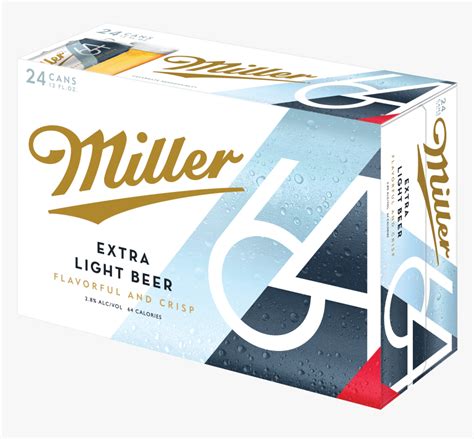 Miller64 Extra Light Beer - Miller 64 Extra Light Beer, HD Png Download ...