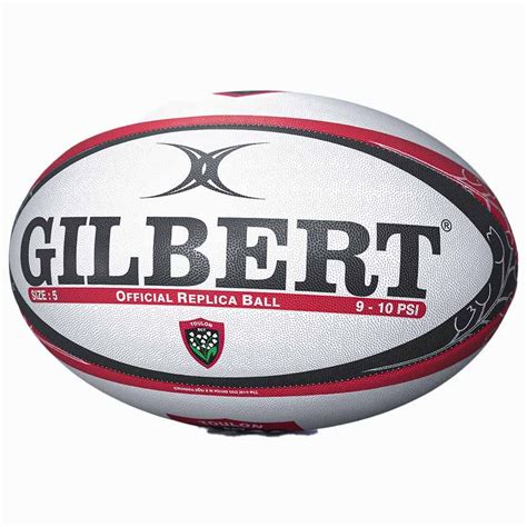 Ballon Rugby REPLICA RC TOULON Taille 5 GILBERT