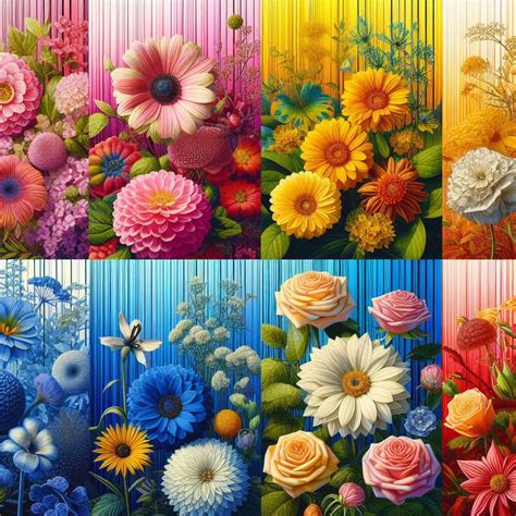 Solve Colorful Flowers Resizable 9 To 306 Pieces Jigsaw Puzzle Online