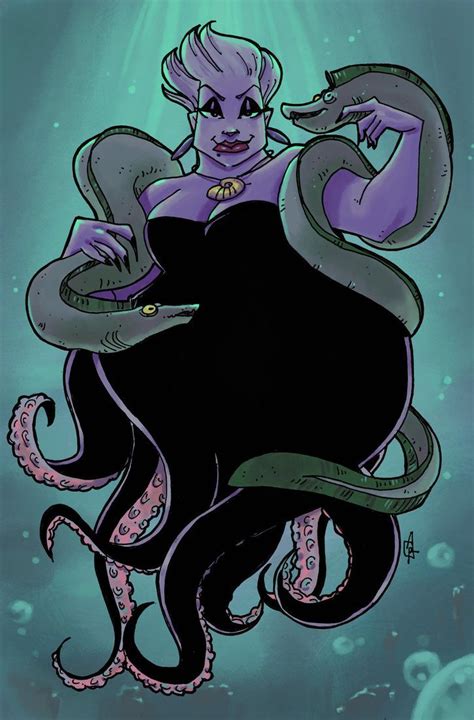 Ursula By Art1a3t On Deviantart Disney Fan Art Ursula Disney Disney Art