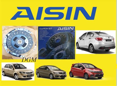 AISIN JAPAN Proton FLX Preve Iriz Persona VVT 2016y Clutch Kit Set 8