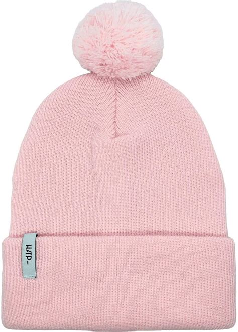 Zimowa czapka typu beanie z pomponem Różowy Uniwersalny Ceny i