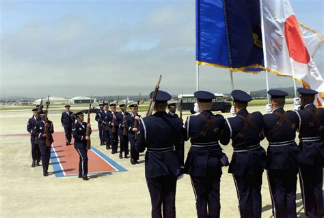 The Us Air Force Usaf Honor Guard Posts Its Colors In Preparation For