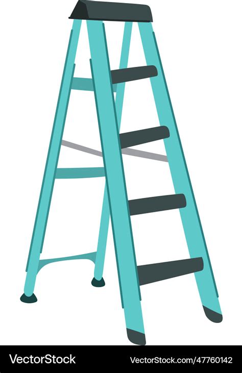 Stairs step ladder cartoon Royalty Free Vector Image