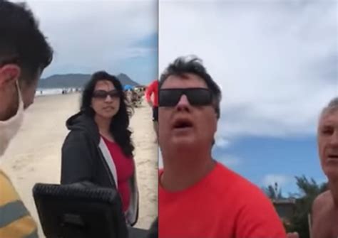 Equipe da Globo é agredida em praia de Florianópolis durante reportagem