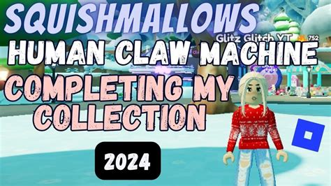 Squishmallows Roblox HUMAN CLAW MACHINE 2024 Completing My COLLECTION