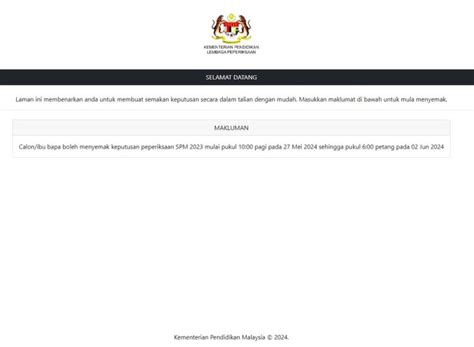 Semakan Slip Keputusan Spm Myresultspm Moe Gov My