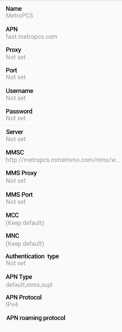 Metro By T Mobile 5G APN Settings For Android 2024 5G 4G APN USA