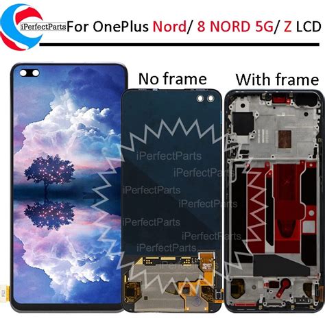 6 44 Amoled For Oneplus Nord Lcd Display With Frame Touch Screen