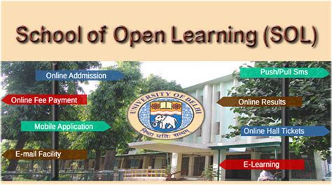 School Of Open Learning, DU SOL Distance Education Admissions {year ...