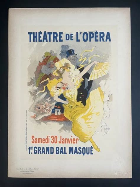 LES MAÎTRES DE l Affiche Planche originale n57 Jules Cheret