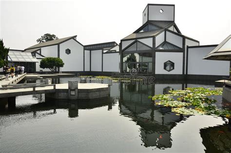 The Architecture of Suzhou Museum at Suzhou, China. Stock Photo - Image ...