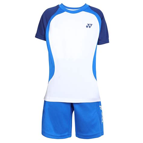 YONEX Badminton Apperal Tshirt Round Neck And Shorts J 1597 JR Bright