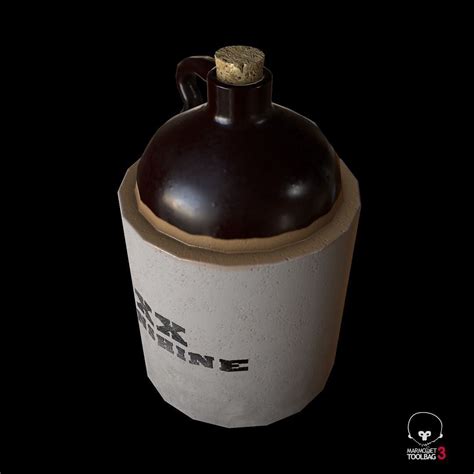 3d Model Moonshine Jug Vr Ar Low Poly Cgtrader