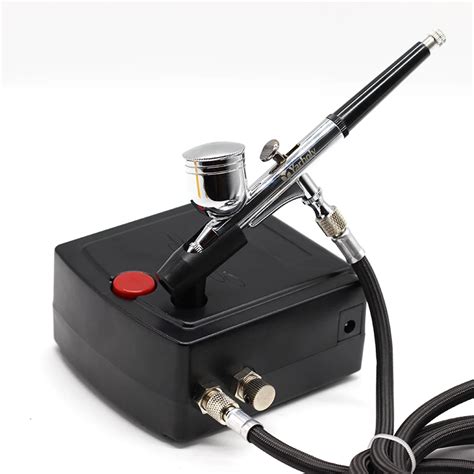 Dual Action Airbrush Compressor Kit Air Brush paint Spray Gun ...