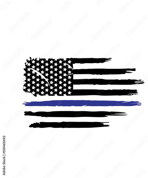 Thin Blue Line Svg Bundle Thin Blue Line Svg Police Svg Back The