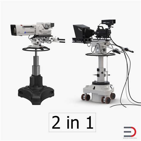 tv studio cameras 3d model