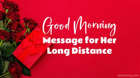 Good Morning Messages For Her In Long Distance Wishesmsg