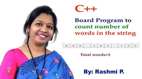 C Program To Count Number Of Words In String Lecture 37 How To